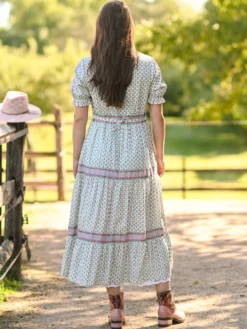 San Remo Prairie Dress - White