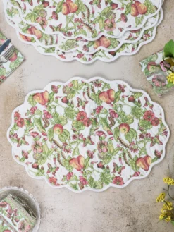 Savannah Quilted Placemat Set of 4 - Ivory