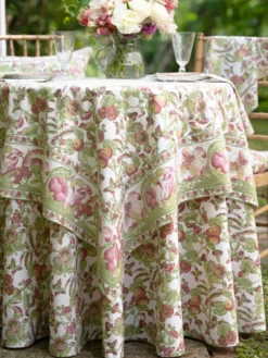 Savannah Round Cloth - Ivory