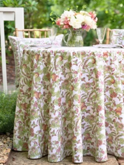 Savannah Round Cloth - Ivory