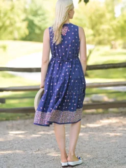 Seascape Dress - Navy