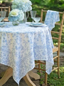 Secret Garden Tablecloth - Periwinkle