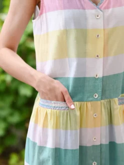 Spring Check Dress - Multi