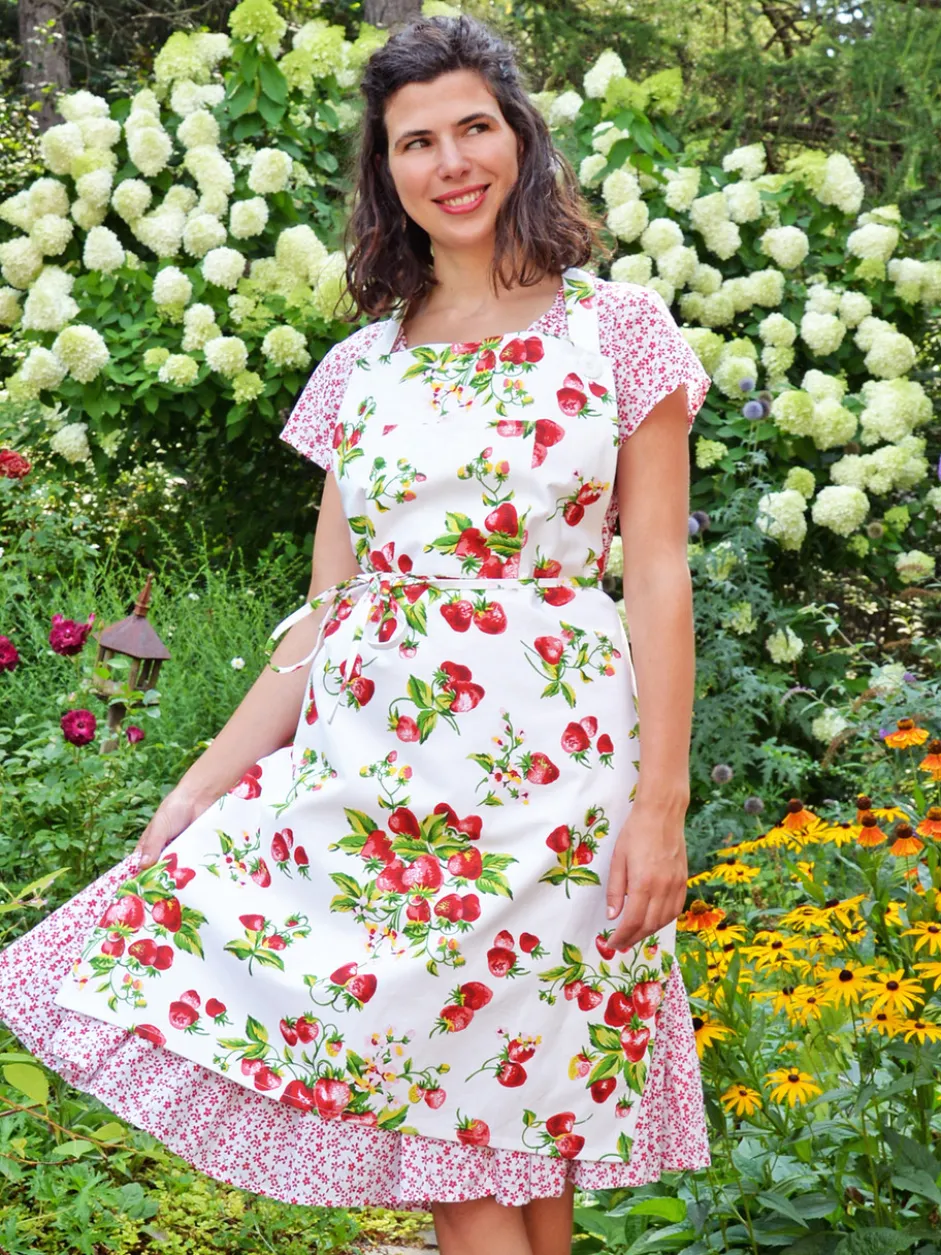 Strawberry Basket Chef Apron