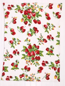 Strawberry Basket Tea Towel Set of 2