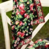Strawberry Napkin Set of 4 - Black