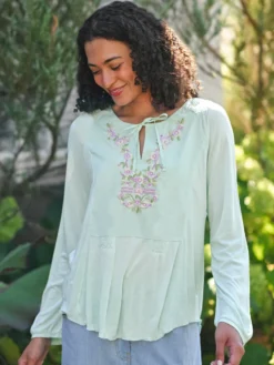 Strolling Jersey T-Shirt - Soft Aqua