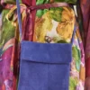 Suede Crossbody Bag - Suede Blue