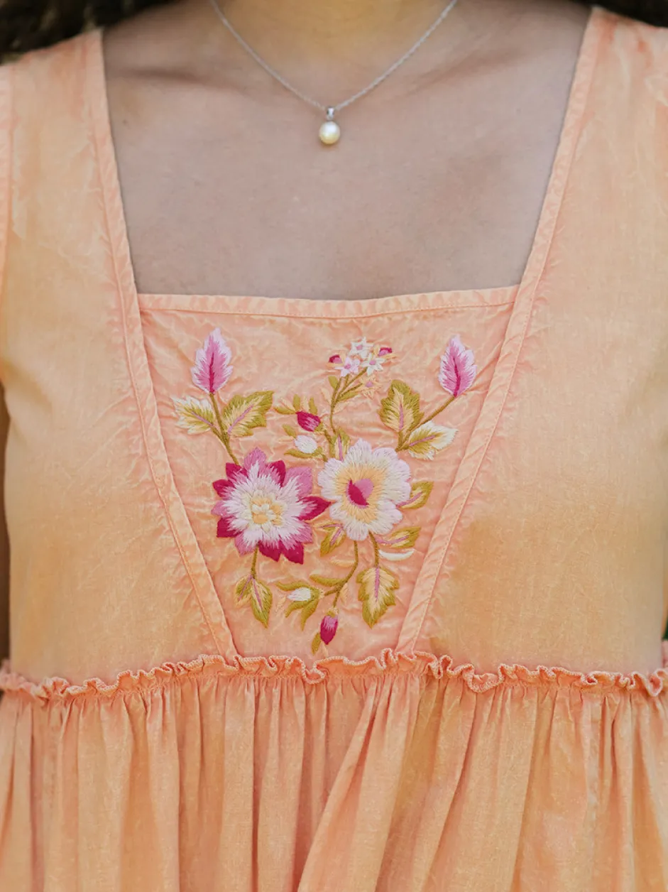 Summer Hour Dress - Apricot