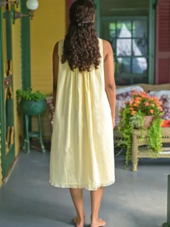 Sunny Morning Nighty - Pale Yellow