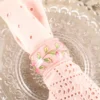 Sweet Pea Napkin Ring Set of 4 - Pink