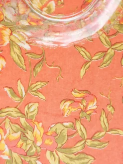 Sweet Pea Round Cloth - Coral