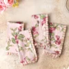Sweet Pea Ruffle Luncheon Napkin Set of 4 - Rose
