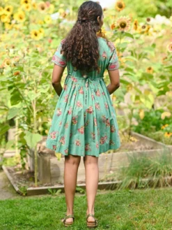 Tallulah Short Dress - Aqua