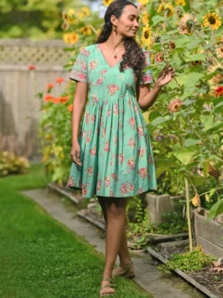 Tallulah Short Dress - Aqua