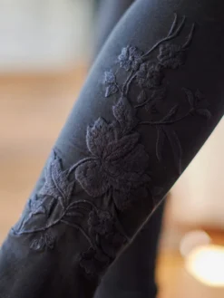 Tapestry Contemporary Legging - Black with Black