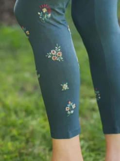 Tapestry Legging - Dark Teal
