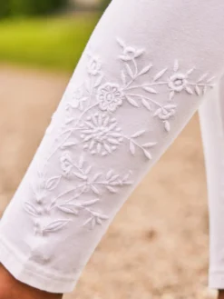 Tapestry Legging - White