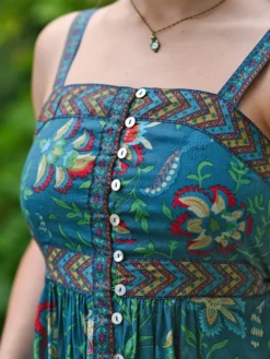 Tatiana Sundress - Dark Teal