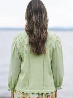 Tea Shop Sweater - Sage