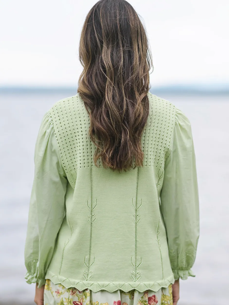 Tea Shop Sweater - Sage
