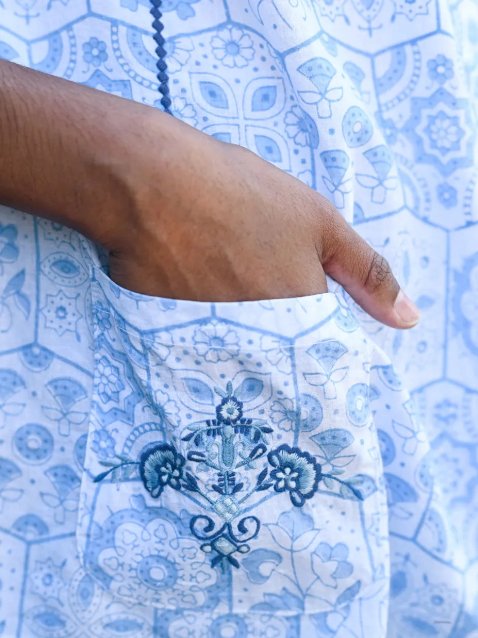Tile Artist Smock - White