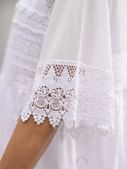 Treasure Lace Tunic - White