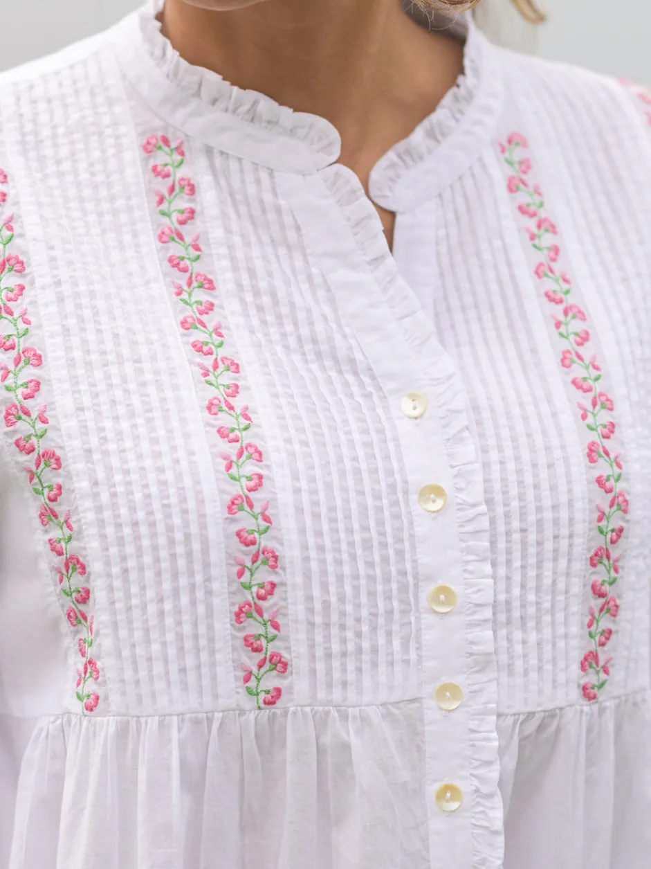 Trellis Nighty - Cloud White
