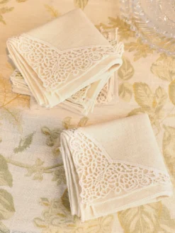 Versailles Linen Napkin Set of 4 - Antique