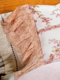 Victoriana Pillowcase - Antique Rose