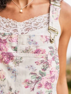 Victorian Rose Short Overall