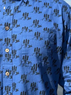 Wandering Skier Shirt - Blue