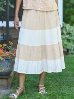 Wander Skirt - Blush Ecru