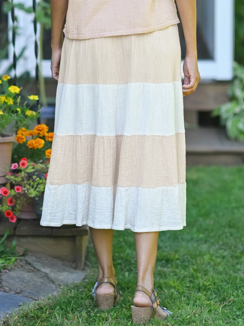 Wander Skirt - Blush Ecru