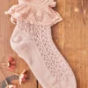 Whimsy Lace Ankle Sock - Pink