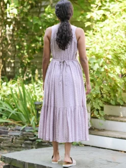 Willa Rose Embroidered Dress - Amethyst