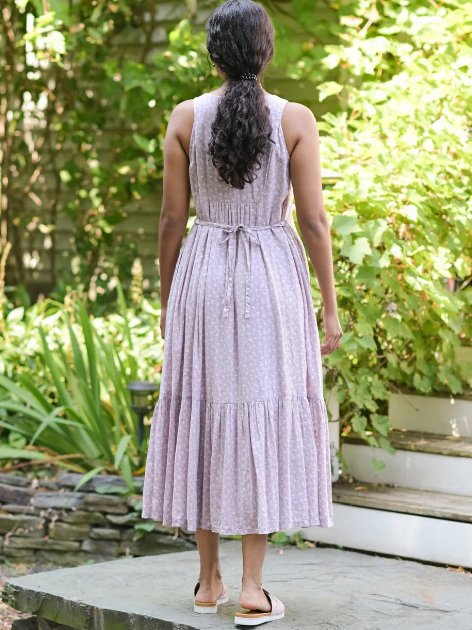 Willa Rose Embroidered Dress - Amethyst