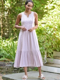 Willa Rose Embroidered Dress - Amethyst
